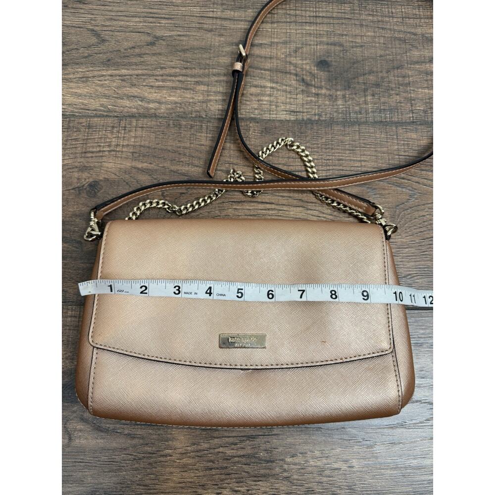 Kate Spade New York Greer Laurel Way Rose Gold Saffiano Leather Crossbody Bag - Picture 7 of 8